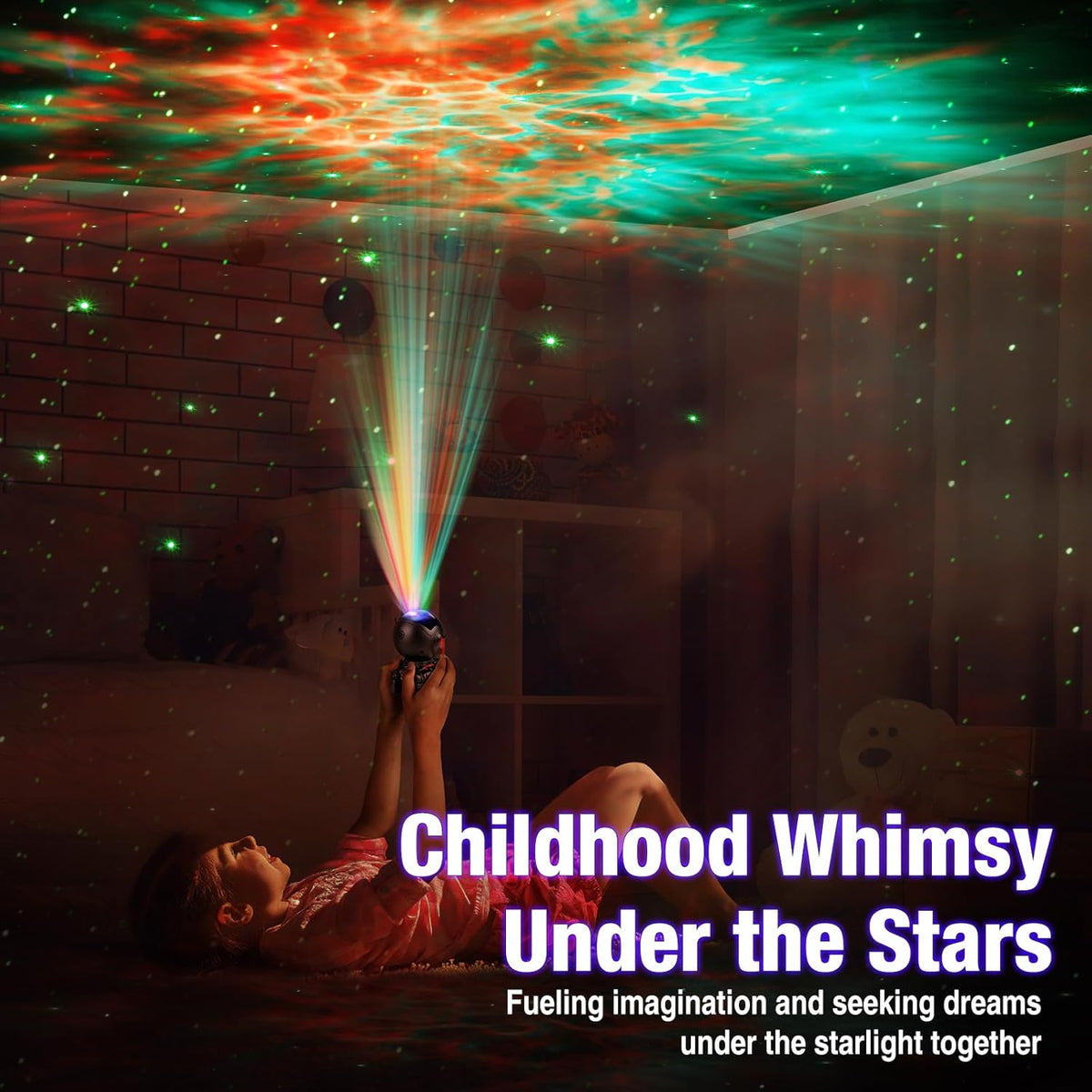 Astronaut Galaxy Projector Lamp – Black Astronaut Holding Star, Starry Sky Night Light for Bedroom Decor, Space Nebula Star Projector Gift