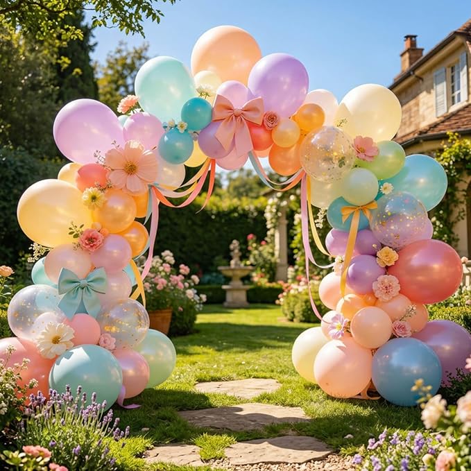 Pastel Balloons 100 Pack 12 inch Pastel Colors Latex Party Balloons - Image 8