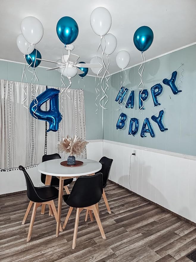 4 Balloon - Light Green Birthday Number Balloons, 40 Inch Party Decorations | - Image 7