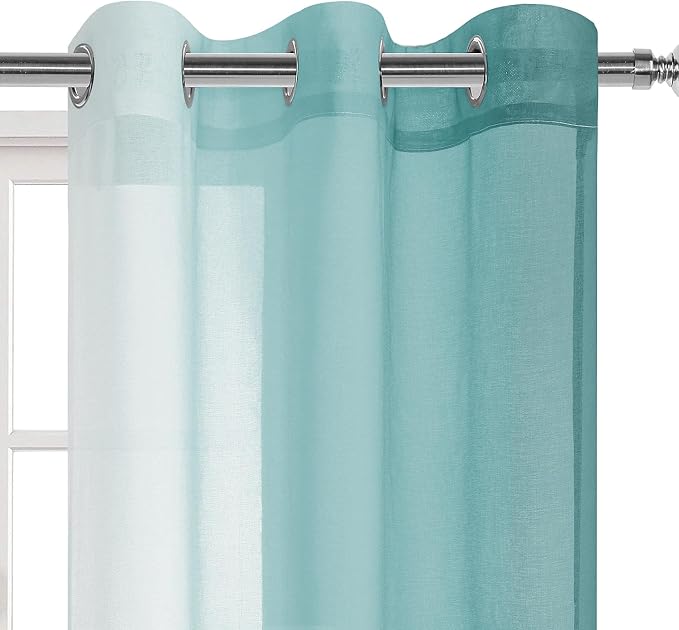 DWCN Ombre Sheer Curtains - Image 2