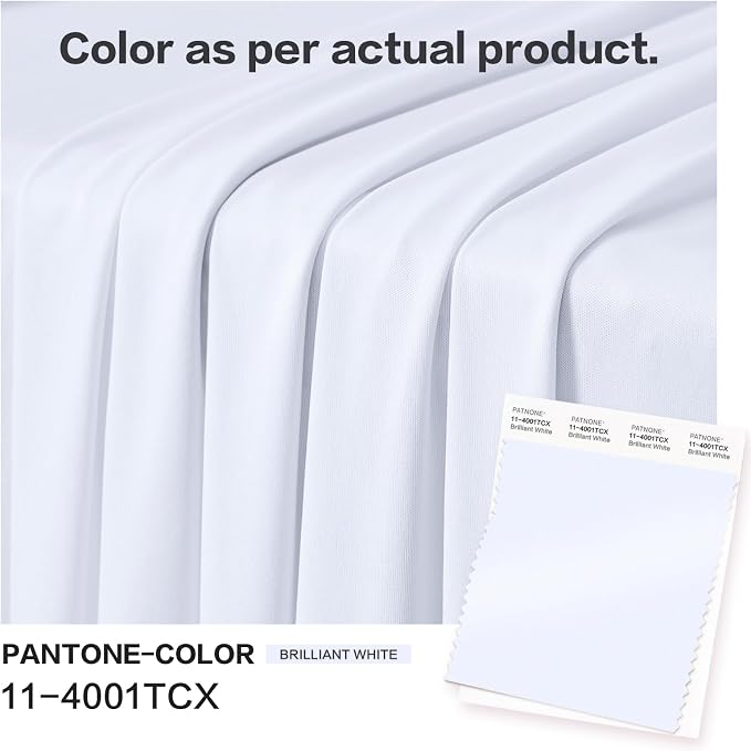 40ft×12ft White Backdrop Curtain - Image 3