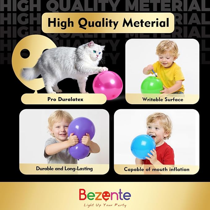 Pro Duralatex White Extra-Thick Balloons 100 Pack 12 inch | White Balloons - Image 2