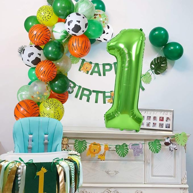 TONIFUL 40 Inch Green Number 6 Balloons Large Foil 6th Birthday Decorations | - Image 3