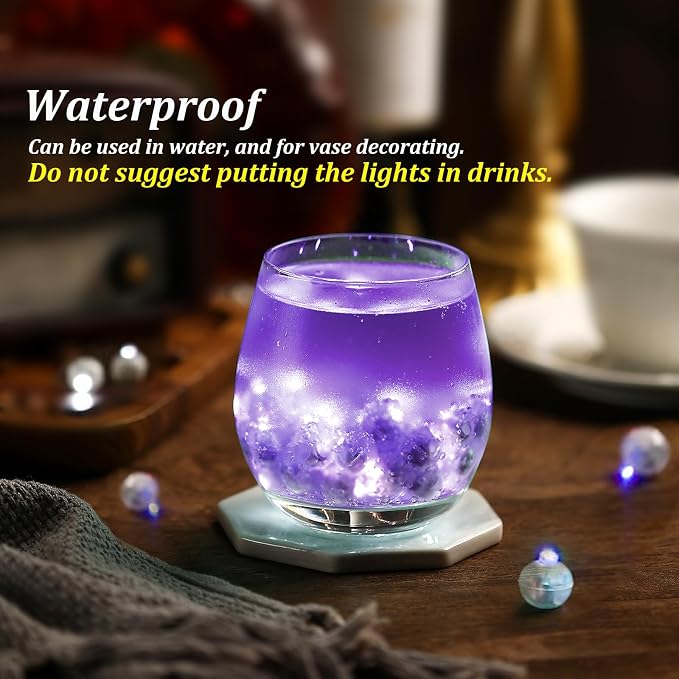 ZGWJ 50PCs Purple Balloon Lights Mini, Battery Powered, Long Standby Time - Image 4