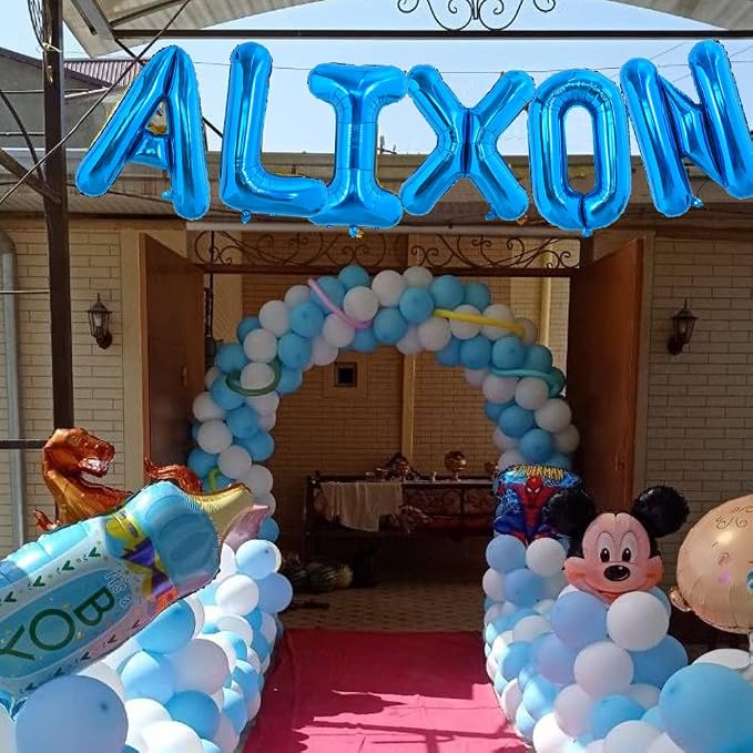 TONIFUL 40 Inch Large Blue Letter O Foil Balloons Alphabet Balloons | Giant - Image 6