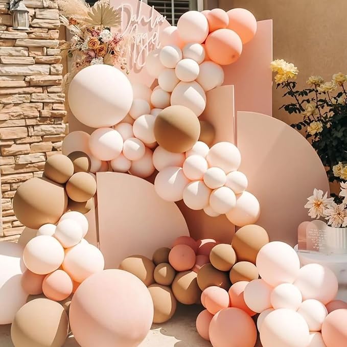 Voircoloria 90pcs Blush Balloons Garland Arch Kit, 18 12 10 5 Inch | - Image 4