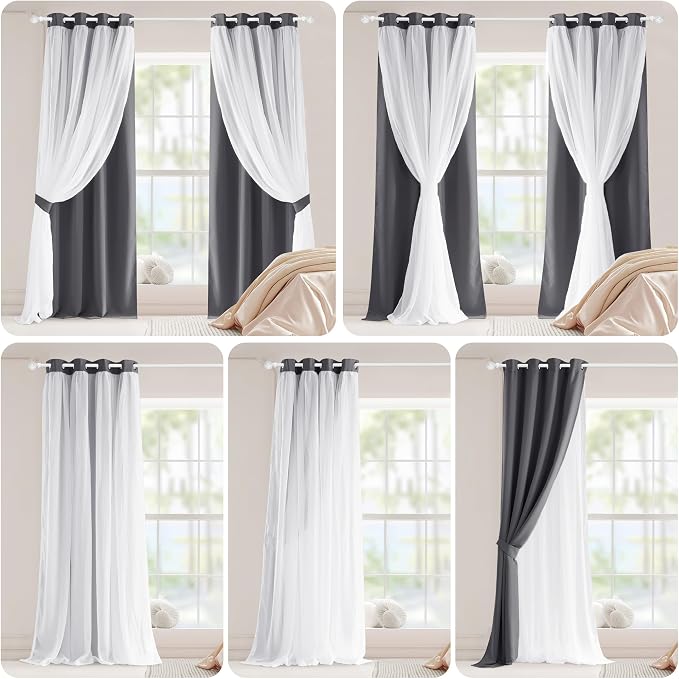 PONY DANCE Double Layer Curtains, 52 by 84 inches - Image 7