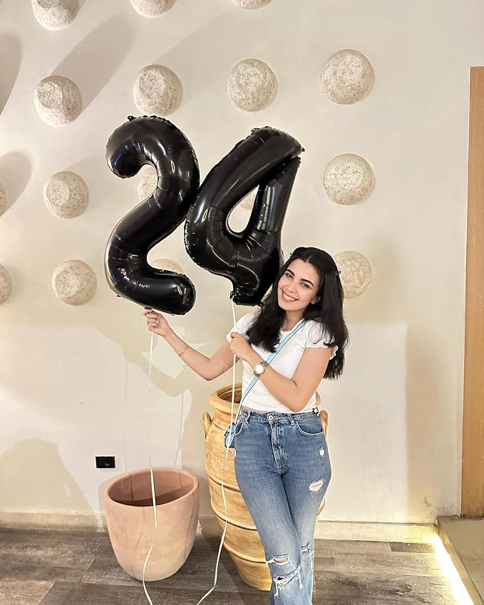 Black Number 3 Balloon 40 Inch, 3rd Birthday Party Decorations Men Women | Foil - Image 7