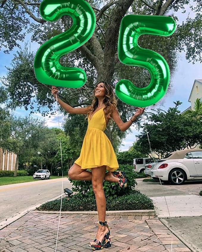 Number Balloons Dark Green 15 Balloon 40 inch - Image 4