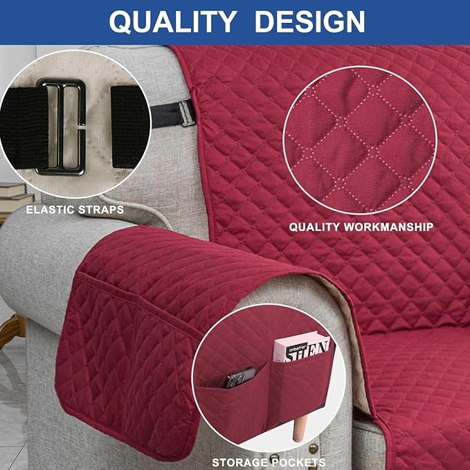 XINEAGE Quilted Sofa Cover Waterproof Couch Covers - Image 3