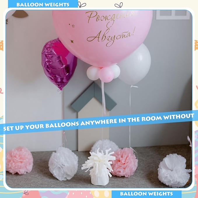 2 Pcs Balloon Weights Blue Metallic Anchor Balloon Holder - Image 4
