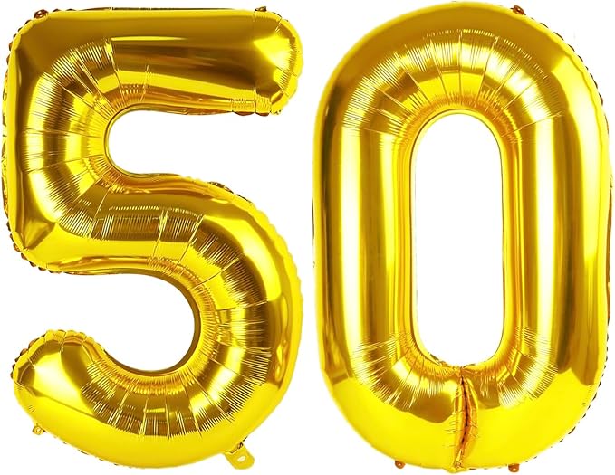 Gold 50 Balloon by IWERP