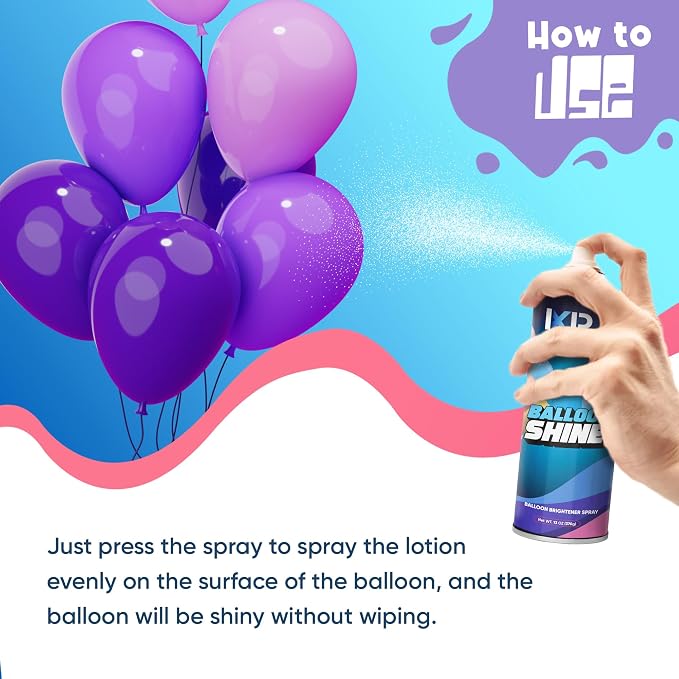 Balloon Shine Spray No Need Towel or Gloves, Instant High Shine Gloss Brite - Image 4