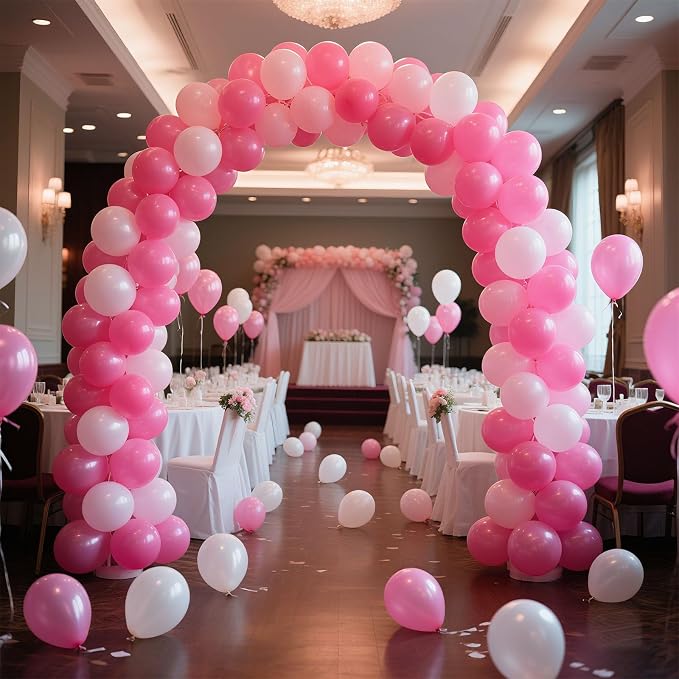 Pink Balloons Pink Birthday Decorations 160 Pack 5 inch Round Gender Reveal - Image 5