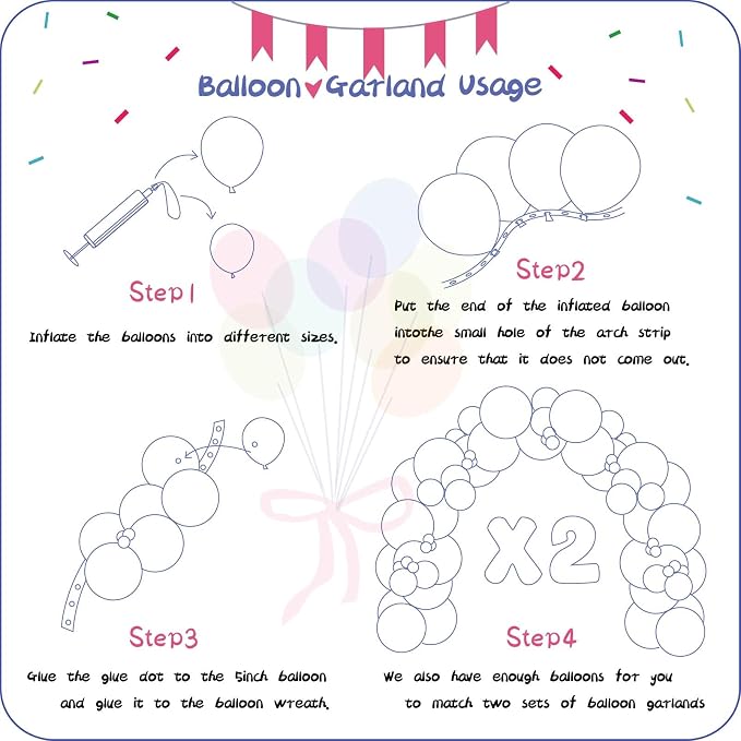 412pcs Metallic Silver Balloon Garland Arch Kit 18 12 10 5 Inch Different Sizes - Image 3