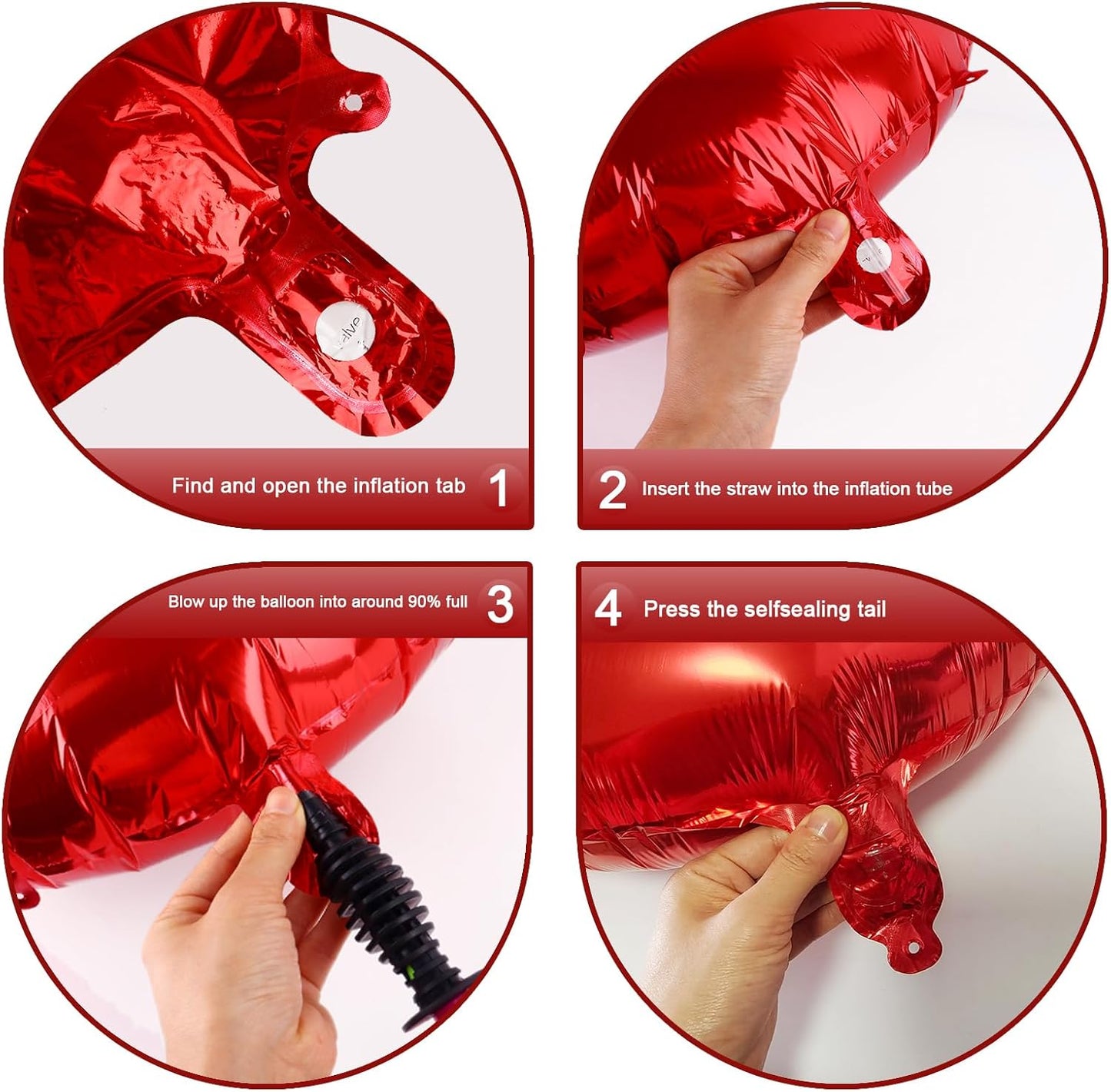 Red 40 Inch Large Number 5 Birthday Balloon, Five 5th 15 25 35 50 55 Birthday Celebration Decorations, Foil 5 Mylar Helium Number 5 Balloons Girl Boy Anniversary Party Supplies