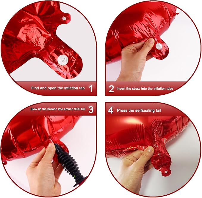 Red Number 9 Balloon 40 inch, Balloon numbers party supplies, deco photo shoot - Image 3
