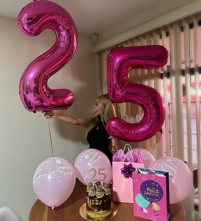 Hot Pink 15 Balloon - Image 8