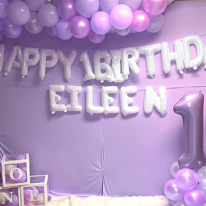 40 Inch Light Purple Number 1 Balloon - Image 6