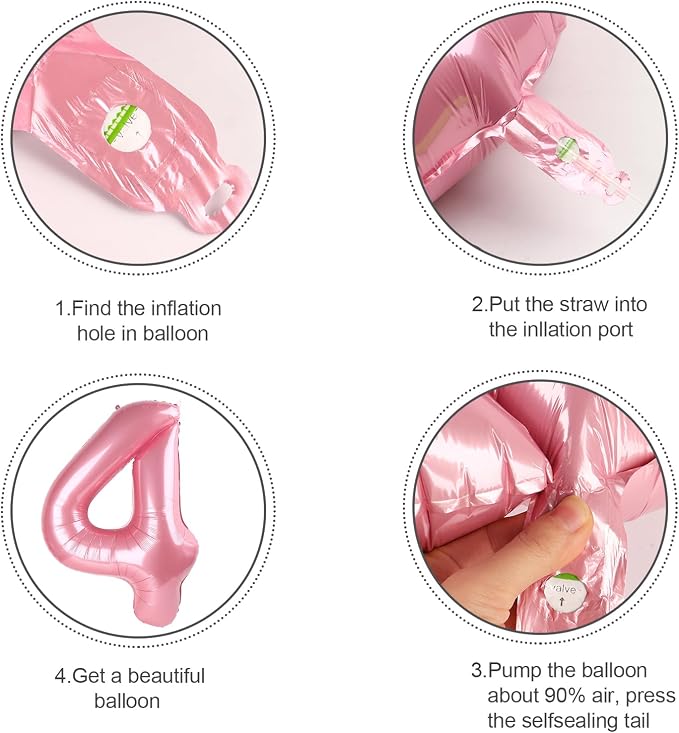 Numbers 12 Balloon 40Inch Pearl Pink Balloon - Image 6