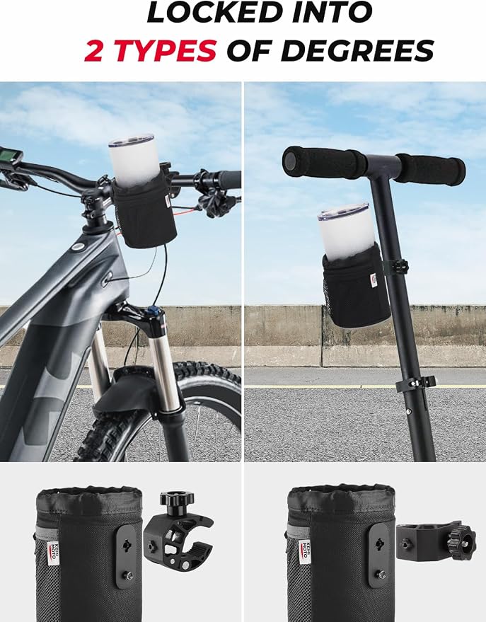 KEMIMOTO Motorcycle Cup Holder, Oxford Fabric Motorcycle Drink Holder - Image 3