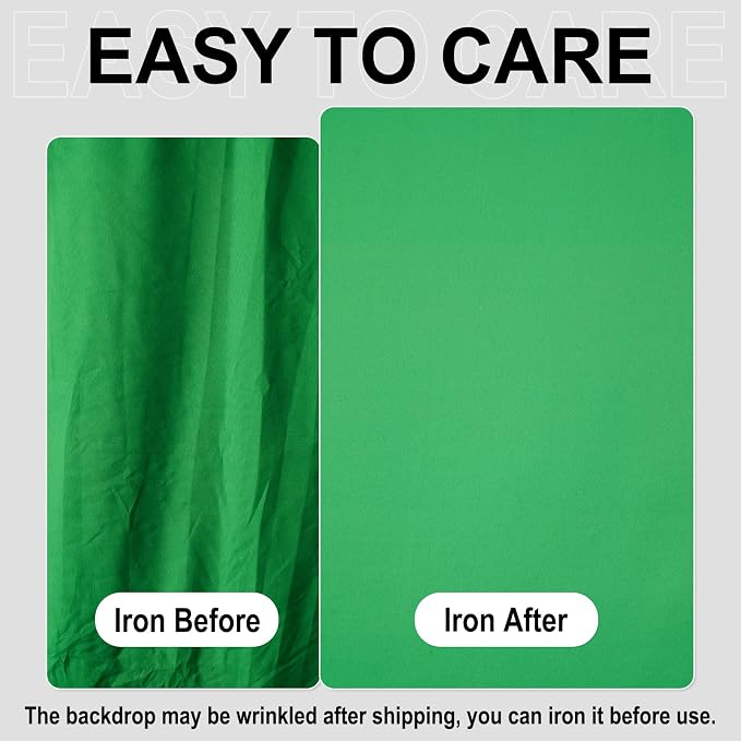 GFCC Greenscreen Backdrop Chromakey Streaming Photography, 10x20FT | - Image 2