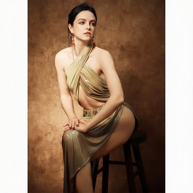 UrcTepics 6×8 ft Brown Fabric Photo Backdrops, Classic Abstract Texture Backdrop - Image 3