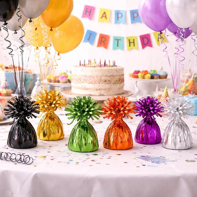ROYALHOUSE Metallic Wrapped Balloon Weights - Image 6