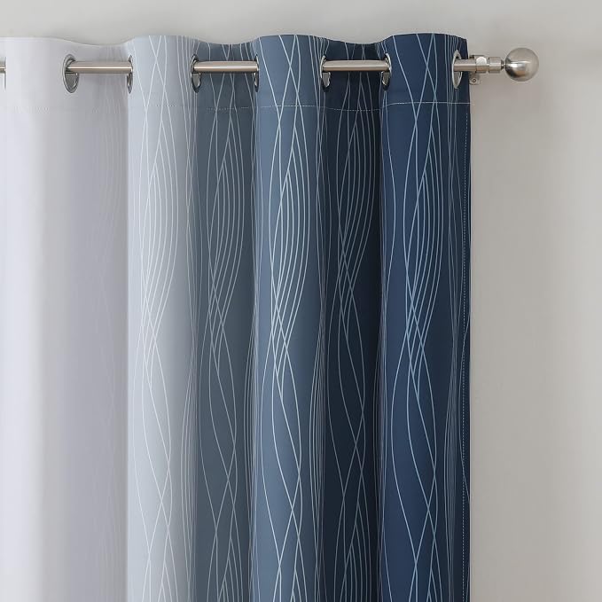 Blackout Curtains 90 Inches Long 2 Panels, Light Blocking Grommet Curtains - Image 4