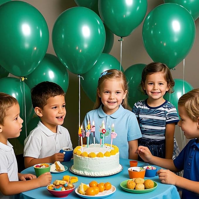 Green Balloons Green Birthday Decorations 30 Pack 18 inch Round Party Balloons - Image 6