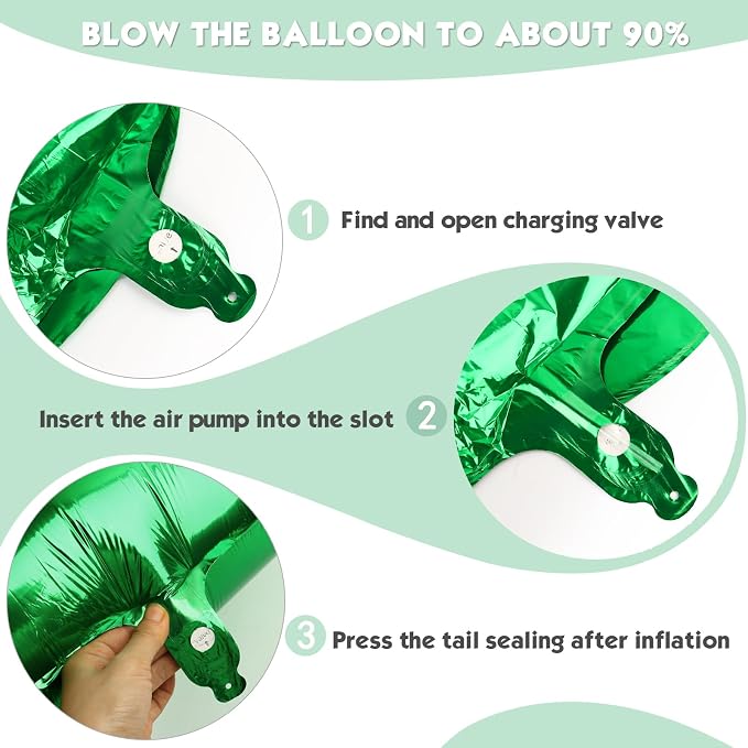 40 Inch Green Number 4 Balloon Birthday Party Decorations - Image 6