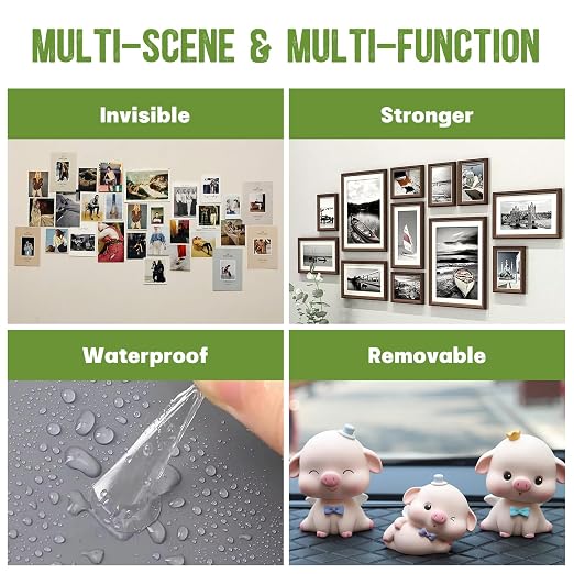 280 Pcs Double Sided Adhesive Dots, 0.79" Clear Removable Sticky Adhesive - Image 6