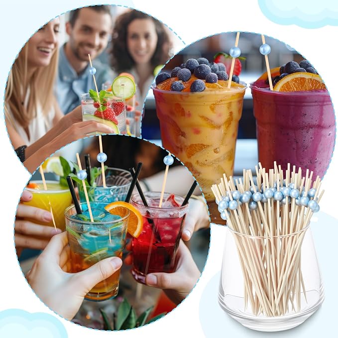 Reallnaive Cocktail Pick Pearl Fancy Toothpick - Image 5