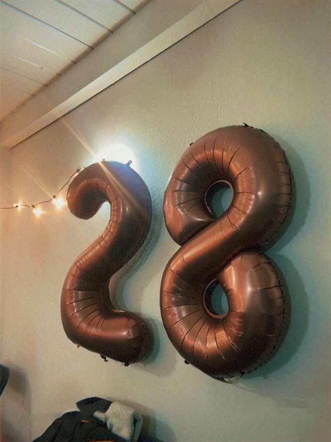 2 Balloon 40 inch Coffee Number Balloons - Image 4
