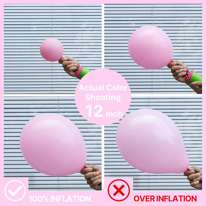 PartyWoo Baby Pink Balloons 100pcs Pastel Pale Light Pink Color | 5 Inch - Image 4