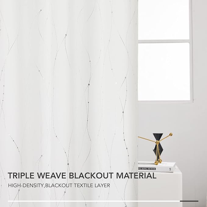 Deconovo Living Room Curtains 95 Inches Long, Thermal Insulated, Room Darkening - Image 6