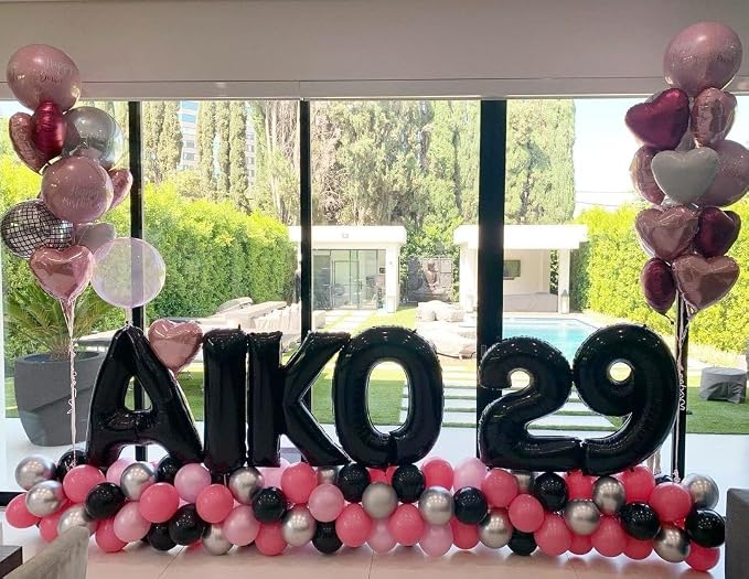 Black Letter D Balloons, D Balloon 40 Inch D Balloon Letter - Image 7