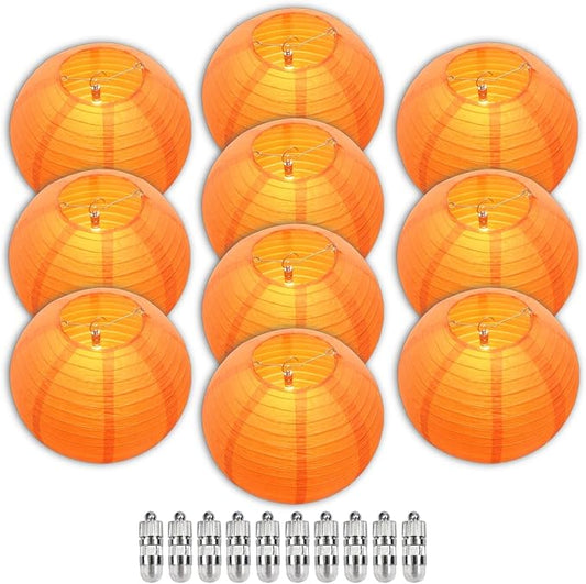 Orange Chinese Paper Lanterns by Ethbrisge-