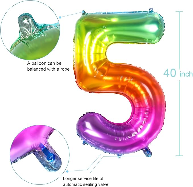 Number Balloon | Number 4 Balloons - Image 5