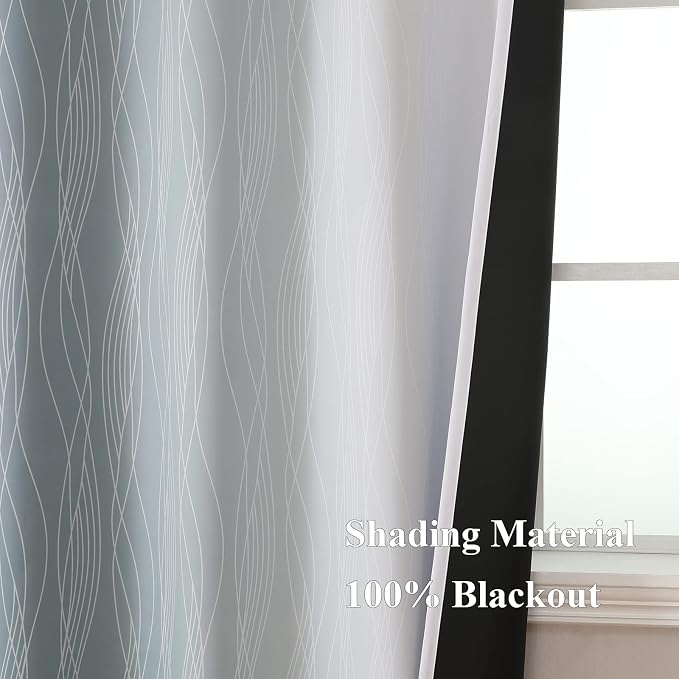 Blackout Curtains 102 Inches Long 2 Panels - Image 5