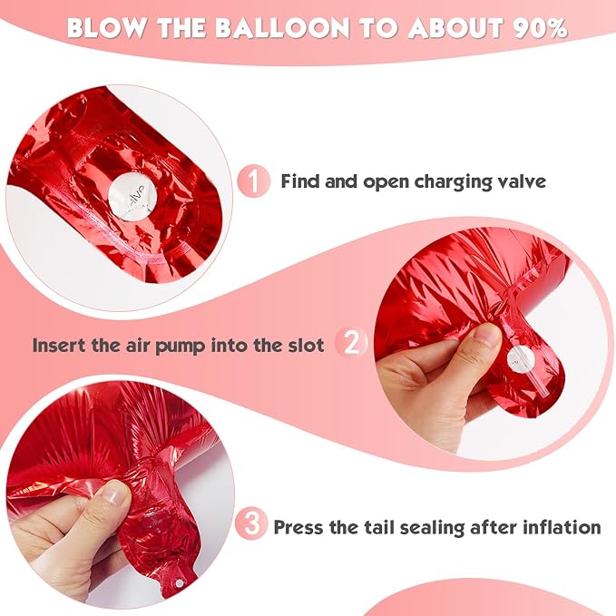 40 Inch Red Number 8 Balloon Birthday Party Decorations - Image 6