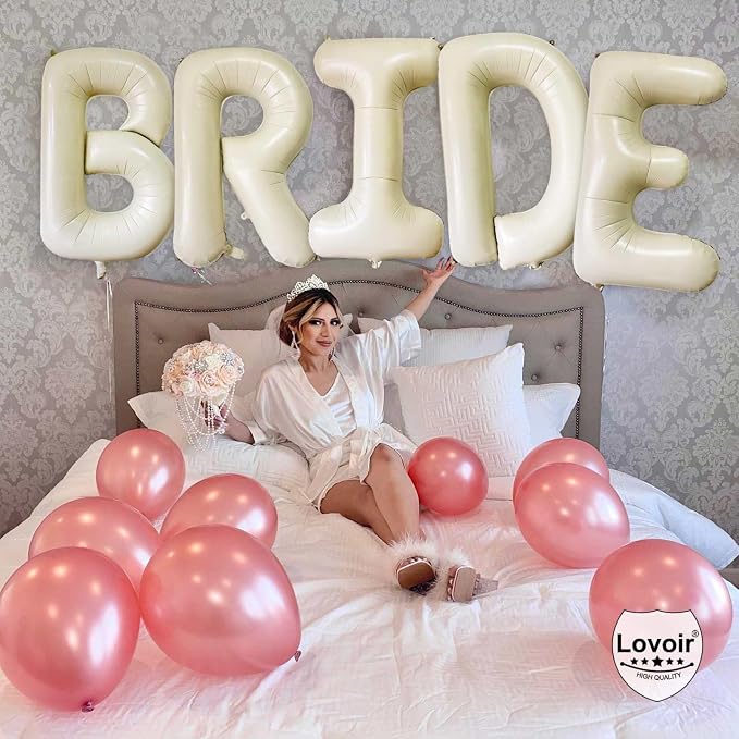 Cream White Letter A Balloons, 40 Inch Giant Letter Balloons A Foil Mylar - Image 5