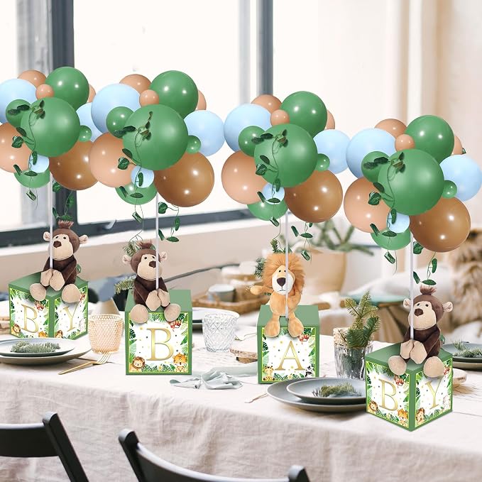 Lenwen 6 Sets Baby Letter Boxes Decorations Table Centerpieces - Image 5