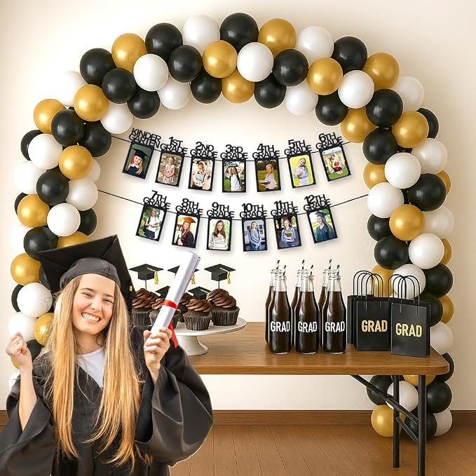 PartyHooman Graduation Photo Banner K-12, Kindergarten to 12th Grade - Image 6