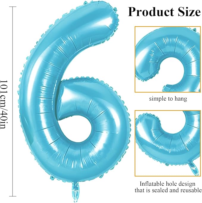 Number 76 Balloons for 76th Birthday Party Decorations, 0-100 Large No.76 - Image 2