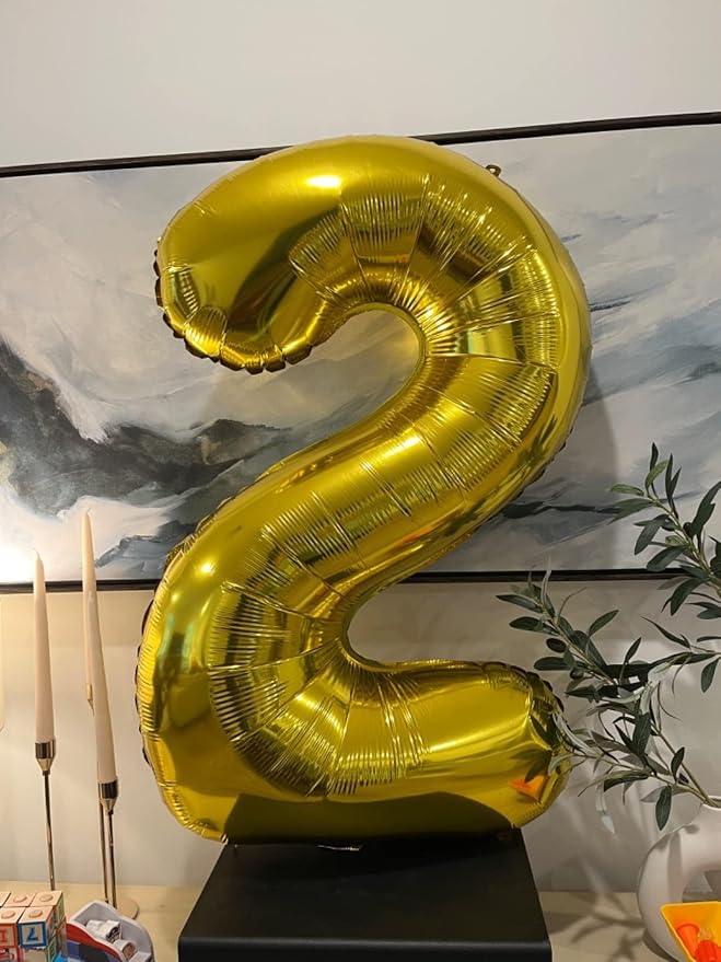 Number Balloons 12 Balloon 40 inch Gold - Image 3