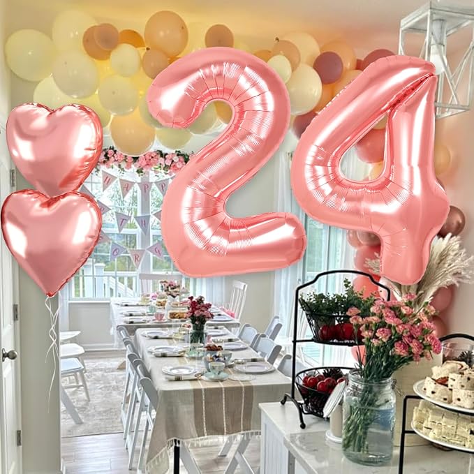 Sweet 16th Birthday Decorations, 40 inch Large Sweet16 Balloon Numbers - Image 3
