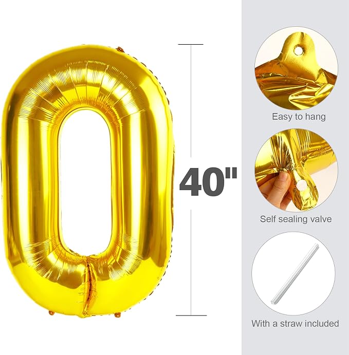 29 Balloon 40 inch Gold Number Balloons - Image 6