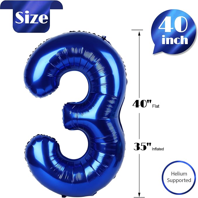 Night Blue 3 Balloon - Image 5