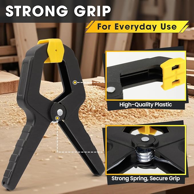 Spring Clamp, 18 Pack Plastic Balloon Clips, Heavy Duty Clamps - Image 3